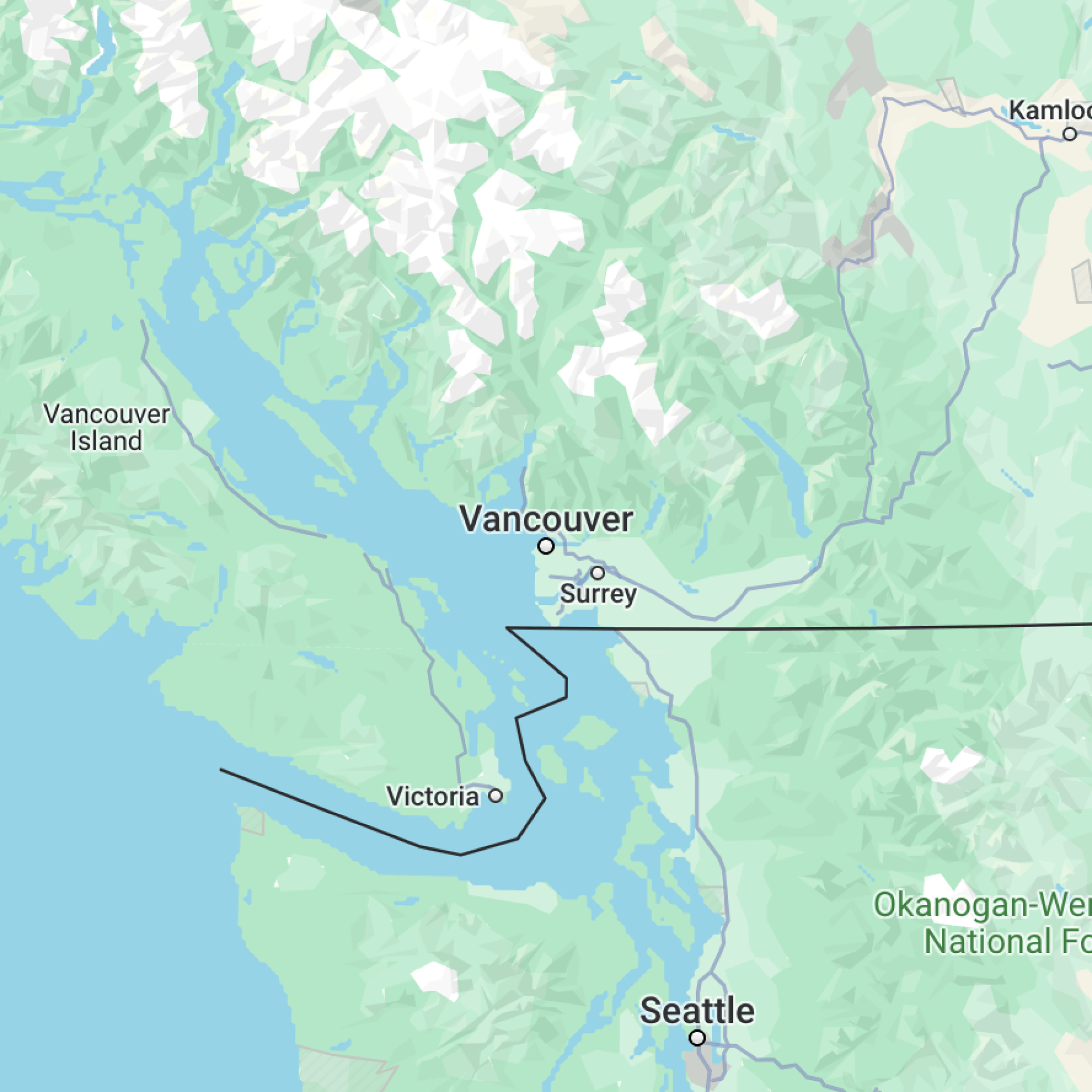 Map of Vancouver